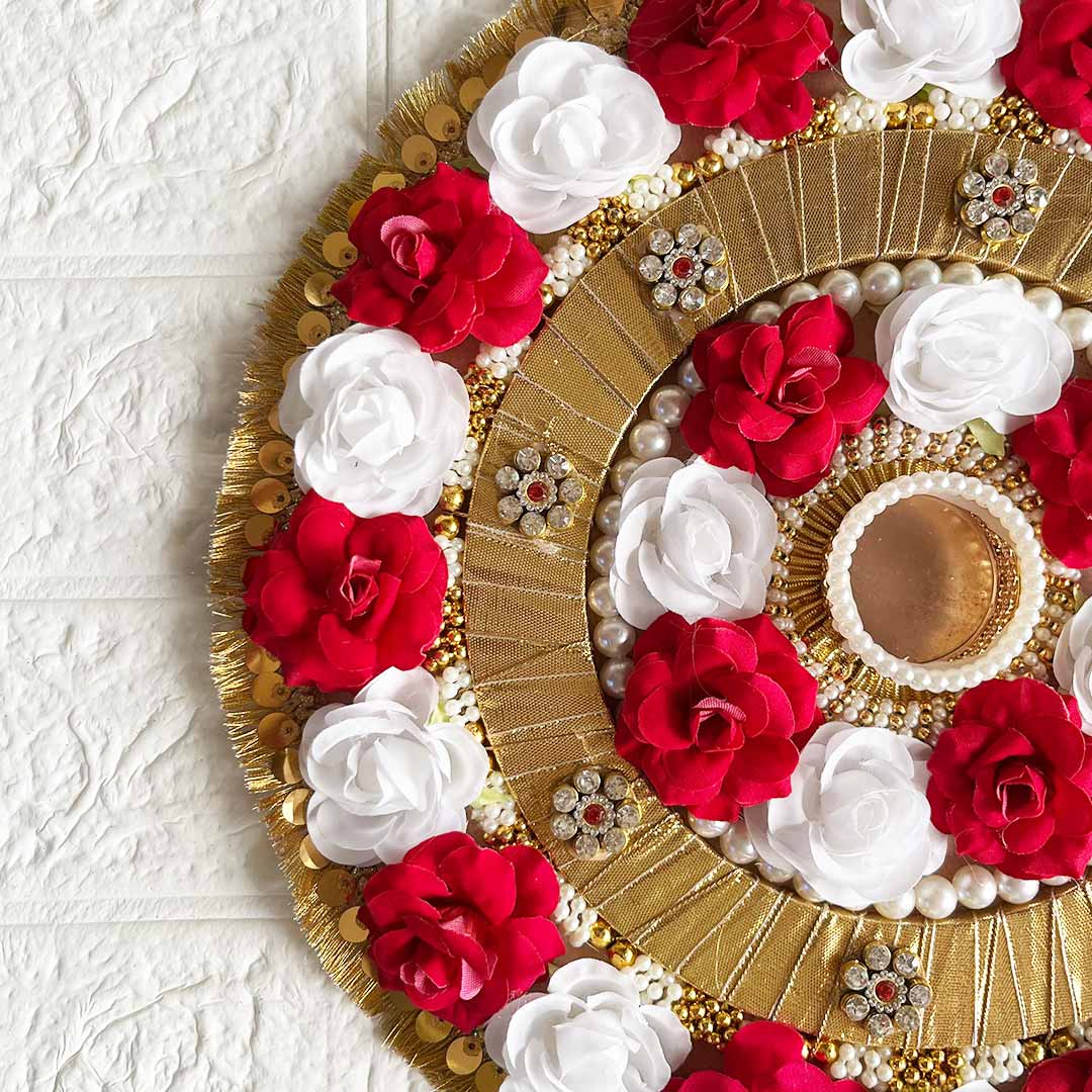 Big size Floral Rangoli Tea-light Holder For Diwali, Home Decoration & Festive