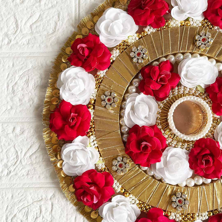 Big size Floral Rangoli Tea-light Holder For Diwali, Home Decoration & Festive