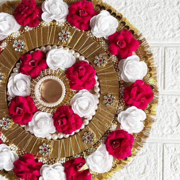 Big size Floral Rangoli Tea-light Holder For Diwali, Home Decoration & Festive