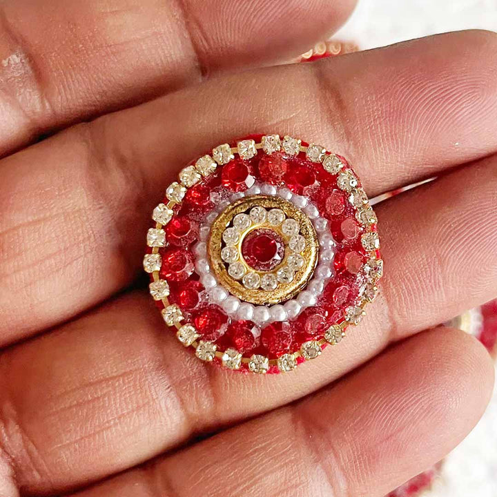Small Beaded Patch Pack Of 10 For Bandhanwar Decorations, Gifts, DIY Art & Crafts
