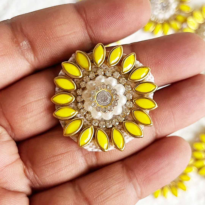 Small rhinestones round Patch Pack Of 10 For Bandhanwar Decorations, Gifts, DIY Art & Crafts