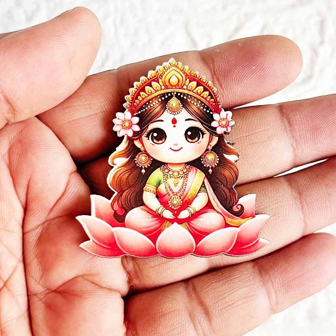 Lakshmi Ji Cutout D1 Pack of 10 For Wall Hanging Decoration | Diwali Decoration | Temple, Main Door Entrance