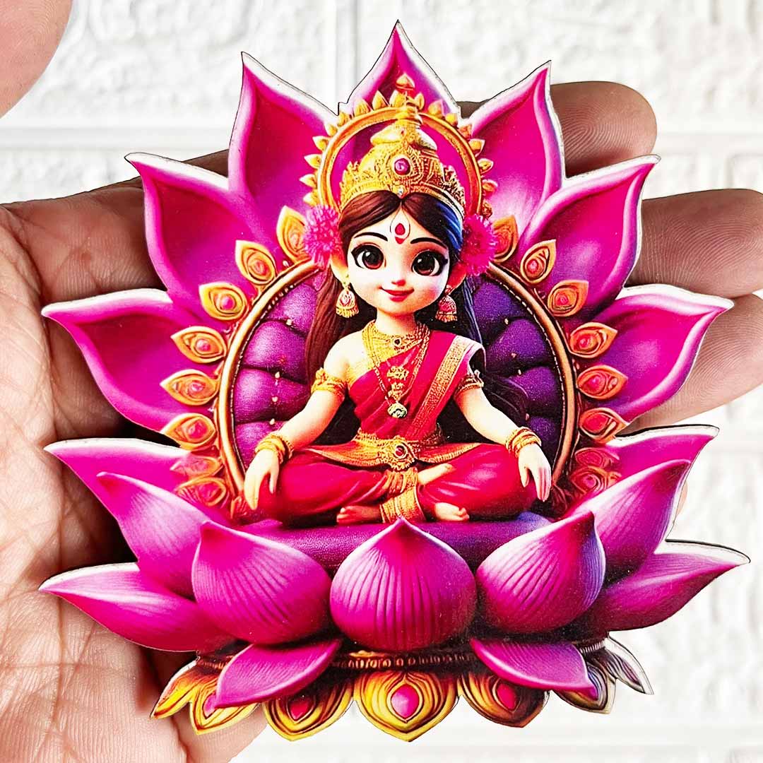 Lakshmi Ji Cutout D2 Pack of 10 For Wall Hanging Decoration | Diwali Decoration | Temple, Main Door Entrance
