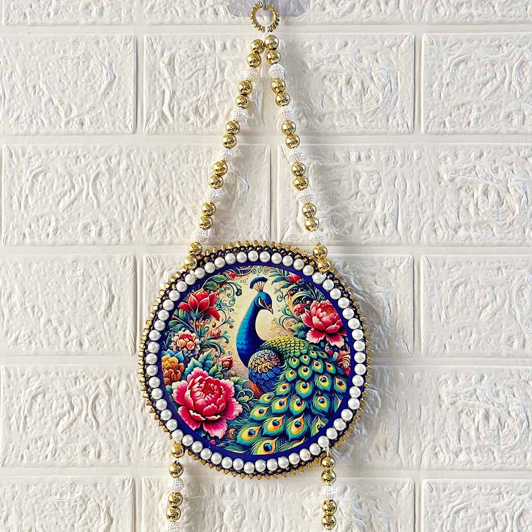 Peacock Hanging | Traditional Wall Décor for Home entrance | 42 inch
