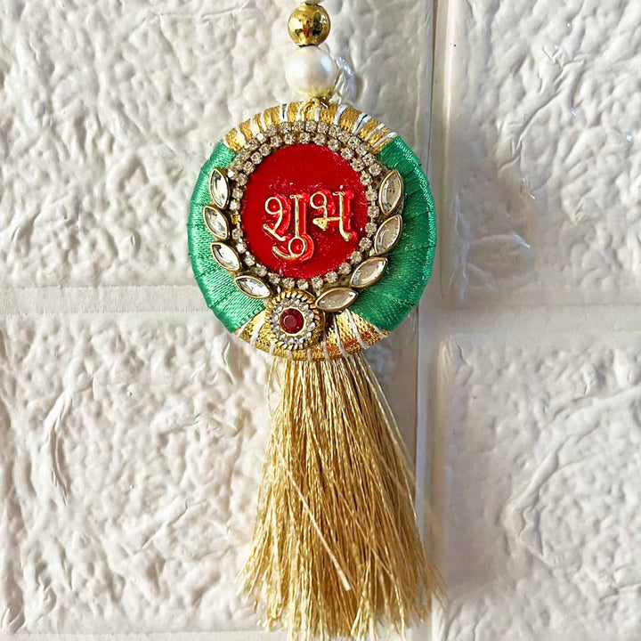 Shubh Labh Door Entrance Decoration Hanging Pair D5 for festive decor
