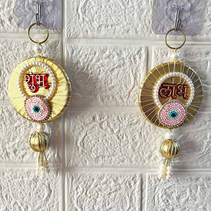 Shubh Labh Door Entrance Decoration Hanging Pair D6 for festive decor