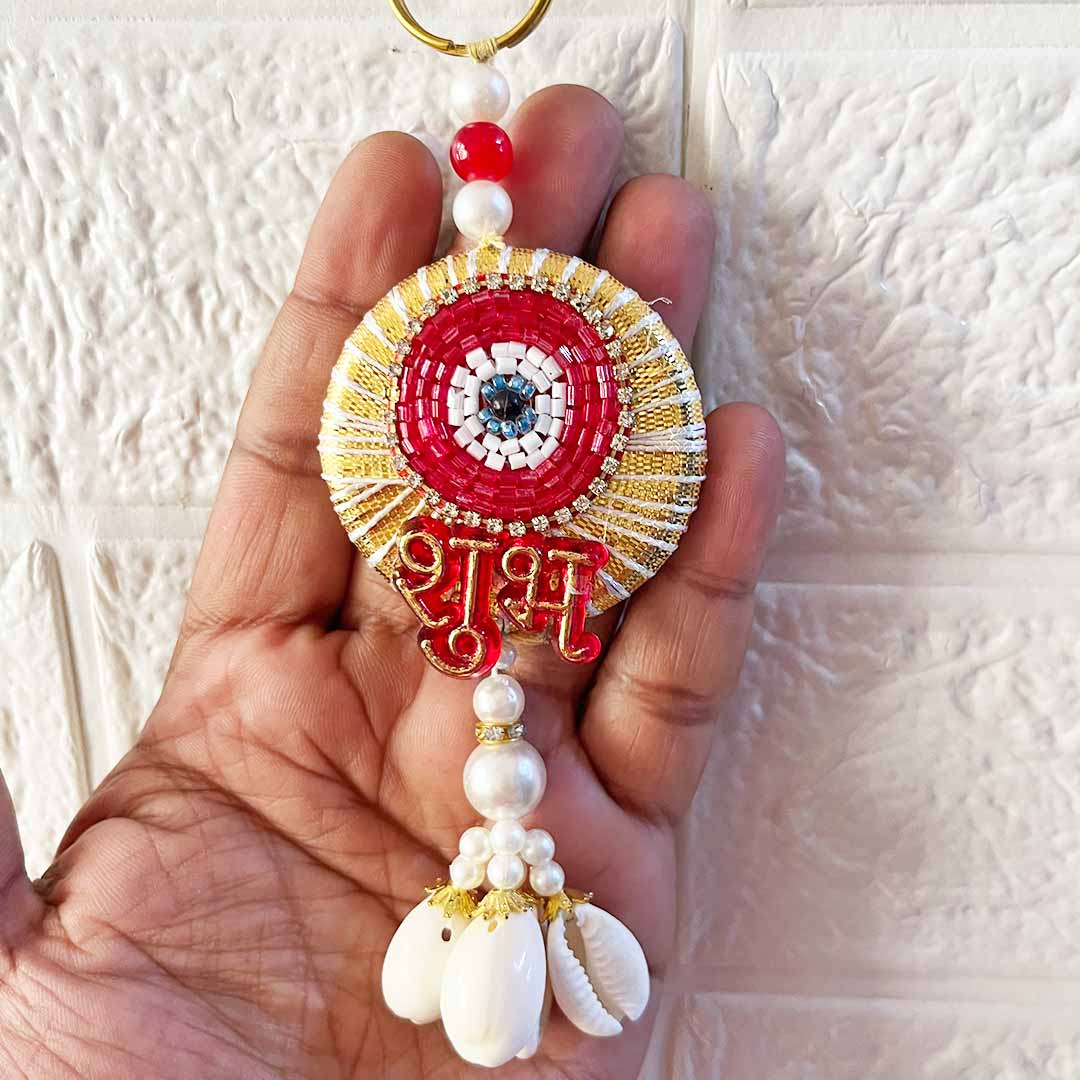 Shubh Labh Door Entrance Decoration Hanging Pair D7 for festive decor