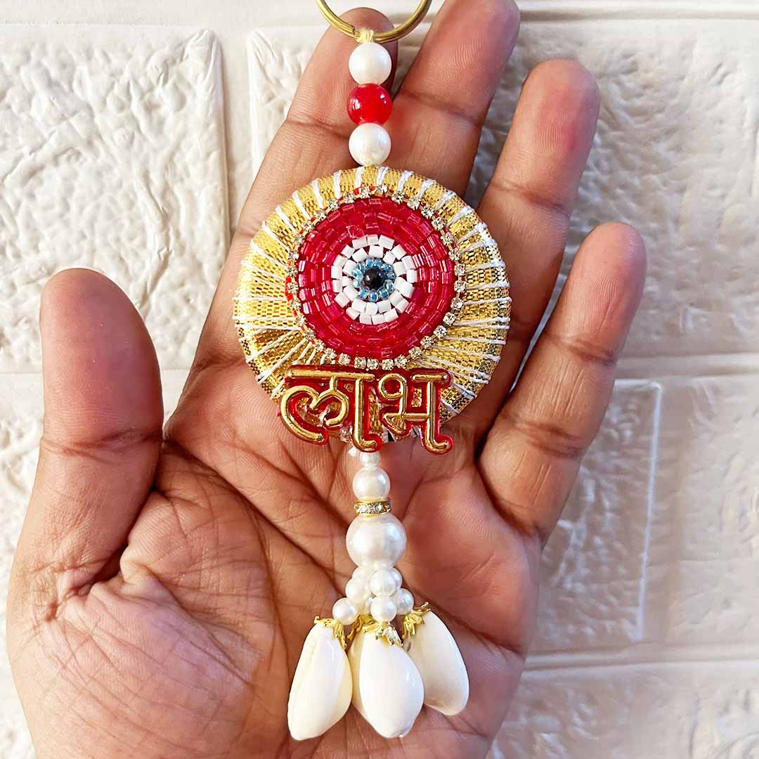 Shubh Labh Door Entrance Decoration Hanging Pair D7 for festive decor