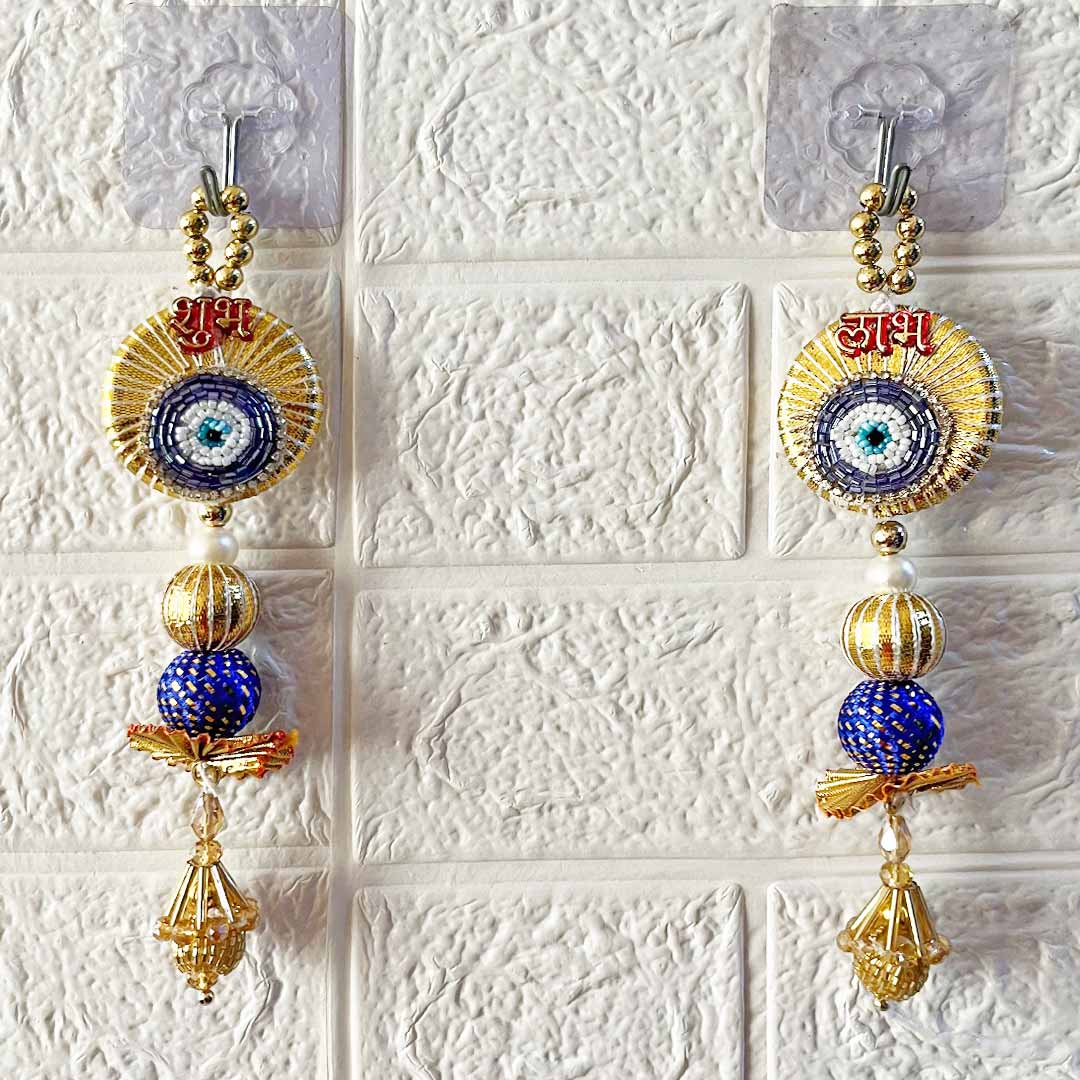 Shubh Labh Door Entrance Decoration Hanging Pair D8 for festive decor