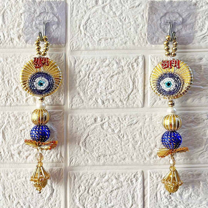 Shubh Labh Door Entrance Decoration Hanging Pair D8 for festive decor