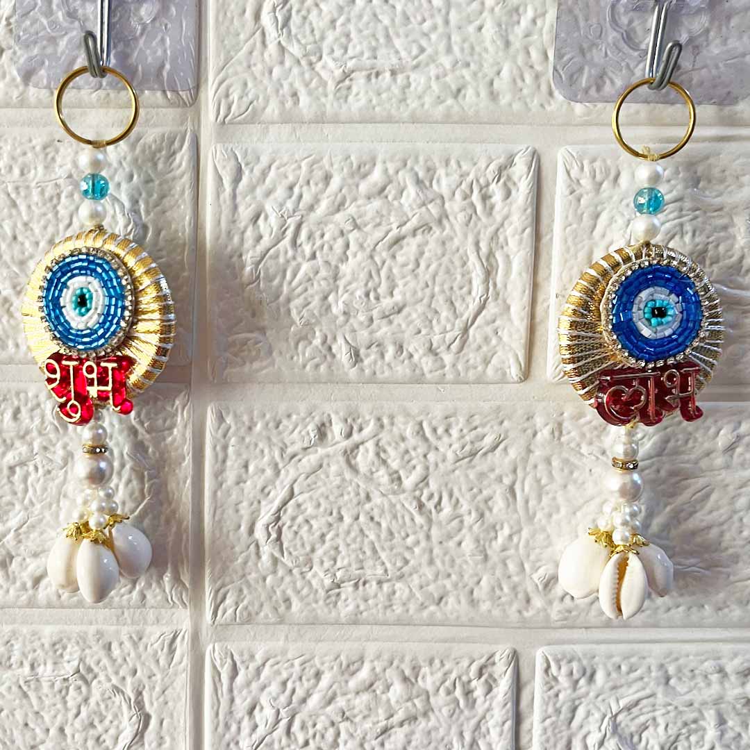 Shubh Labh Door Entrance Decoration Hanging Pair D9 for festive decor