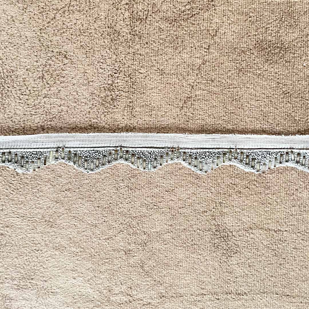 Silver Color Pipe (Nalki) Lace - 9mtr