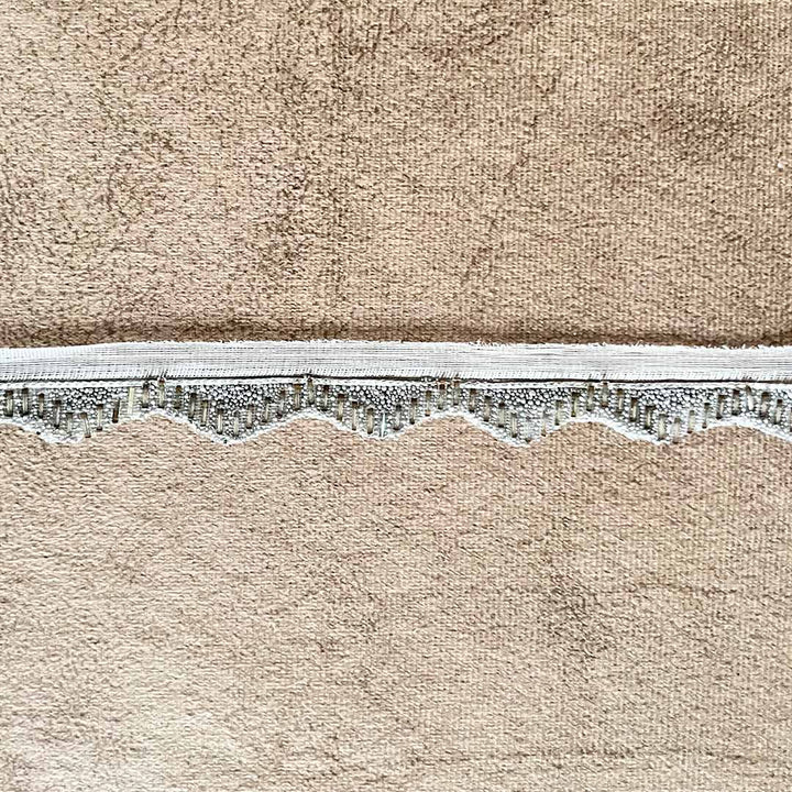 Silver Color Pipe (Nalki) Lace - 9mtr