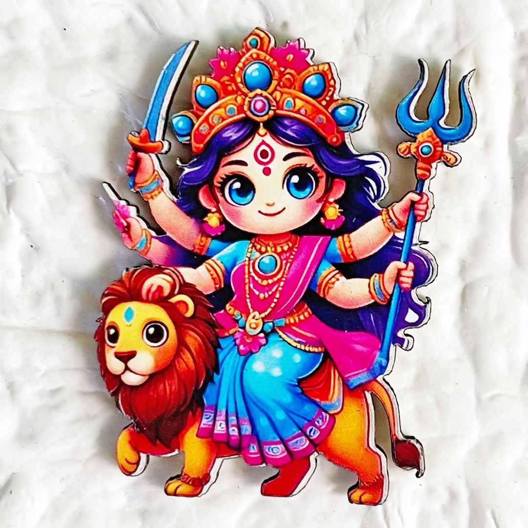 Durga ji Cutout Pack of 10 For Wall Hanging Decoration | Diwali Decoration | Temple, Main Door Entrance