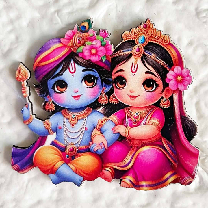 Radha Krishna Cutout Pack of 10 For Wall Hanging Decoration | Diwali Decoration | Temple, Main Door Entrance