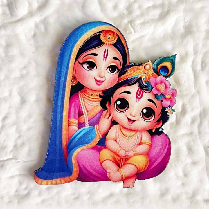 Yashoda Kanha ji Cutout Pack of 10 For Wall Hanging Decoration | Diwali Decoration | Temple, Main Door Entrance