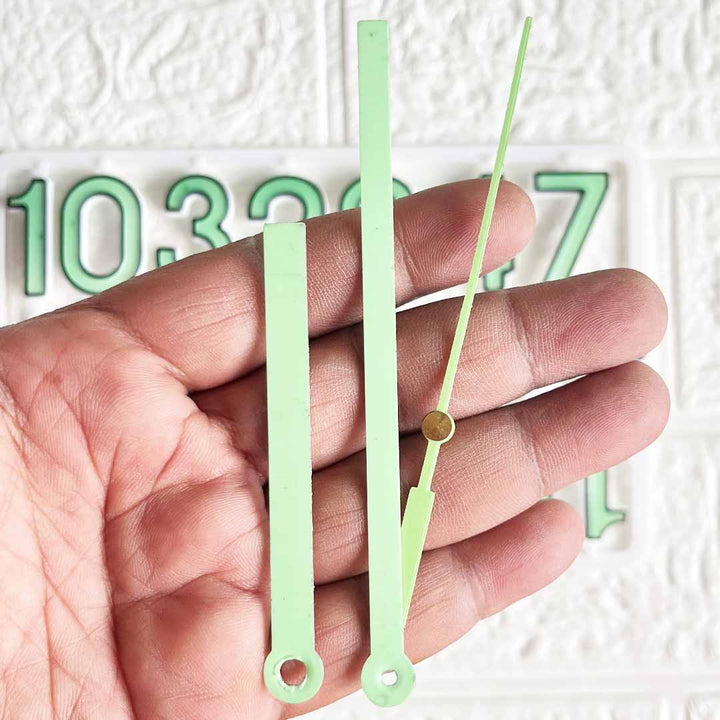 Radium Clock Numbers with clock hand for Resin Wall Clock, DIY Art & Craft Clock Accessories