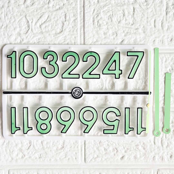 Radium Clock Numbers with clock hand for Resin Wall Clock, DIY Art & Craft Clock Accessories