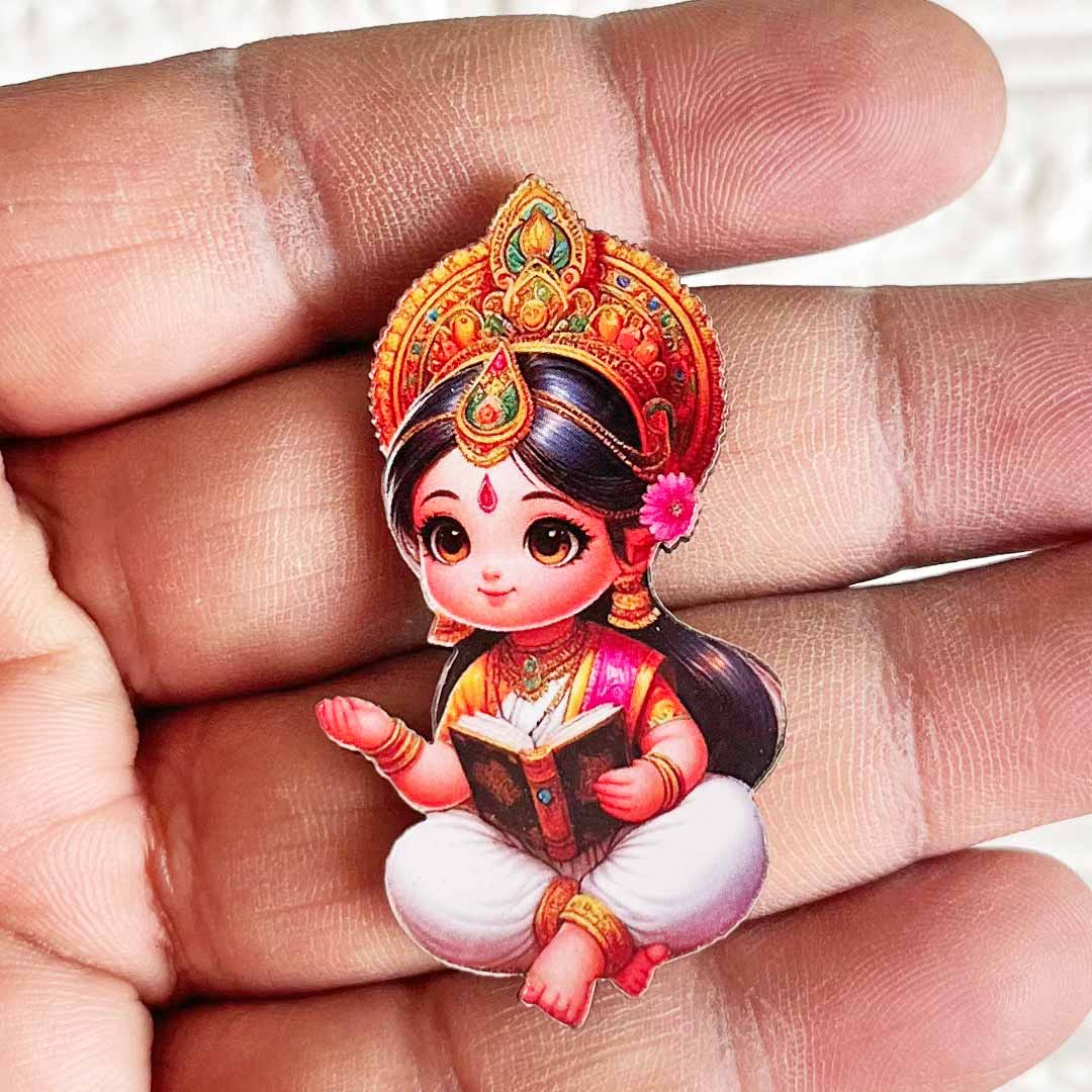 Saraswati ji D2 Cutout Pack of 10 For Wall Hanging Decoration | Diwali Decoration | Temple, Main Door Entrance