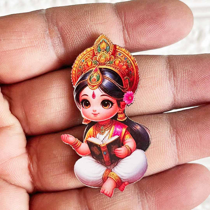 Saraswati ji D2 Cutout Pack of 10 For Wall Hanging Decoration | Diwali Decoration | Temple, Main Door Entrance