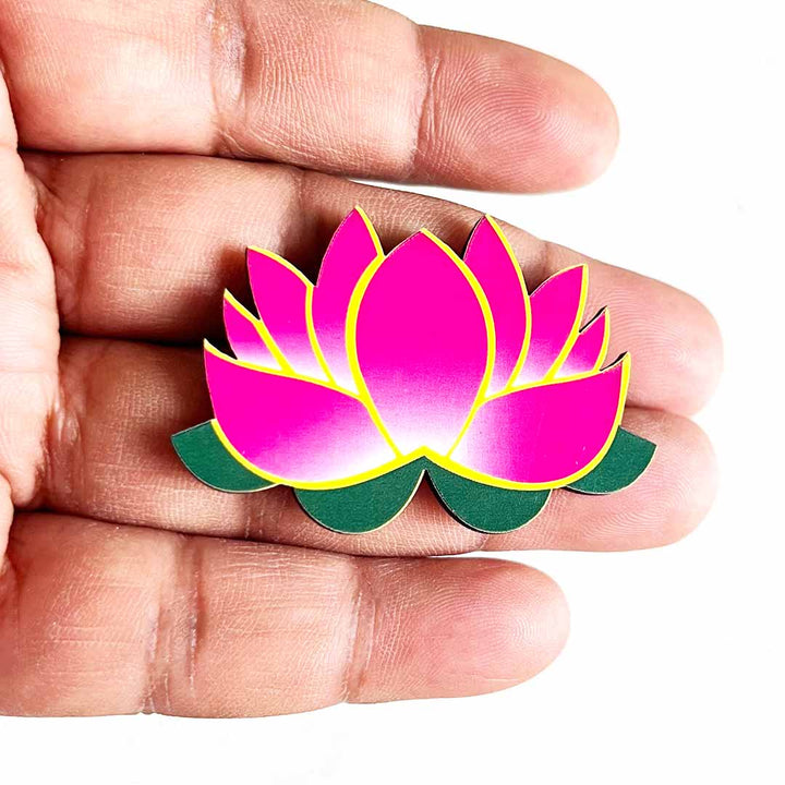 Pichwai Lotus D3 Cutout Pack of 10 For Wall Hanging Decoration | Diwali Decoration | Temple, Main Door Entrance