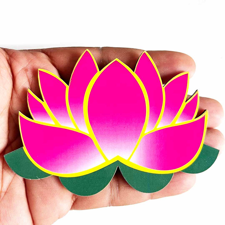 Pichwai Lotus D3 Cutout Pack of 10 For Wall Hanging Decoration | Diwali Decoration | Temple, Main Door Entrance