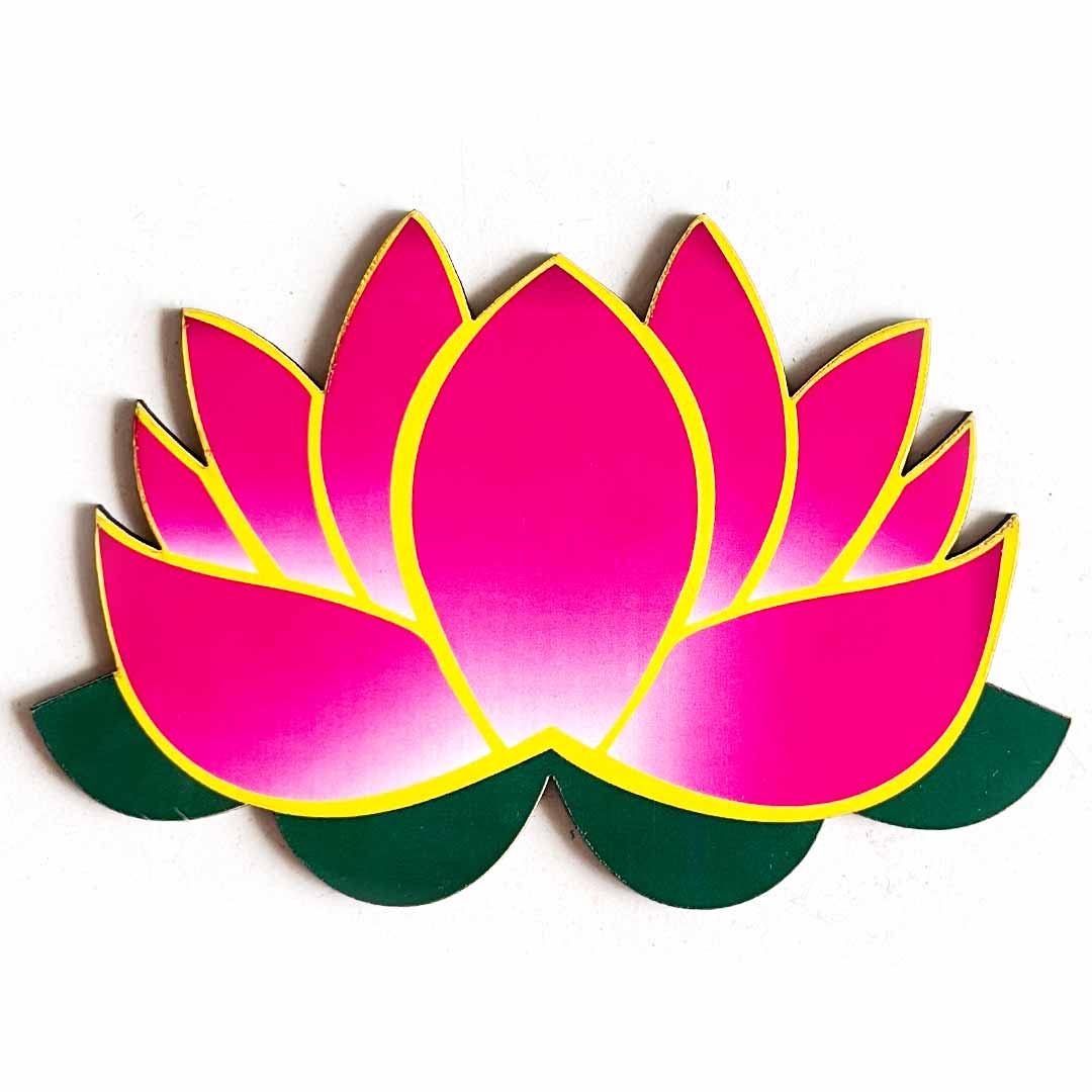 Pichwai Lotus D3 Cutout Pack of 10 For Wall Hanging Decoration | Diwali Decoration | Temple, Main Door Entrance