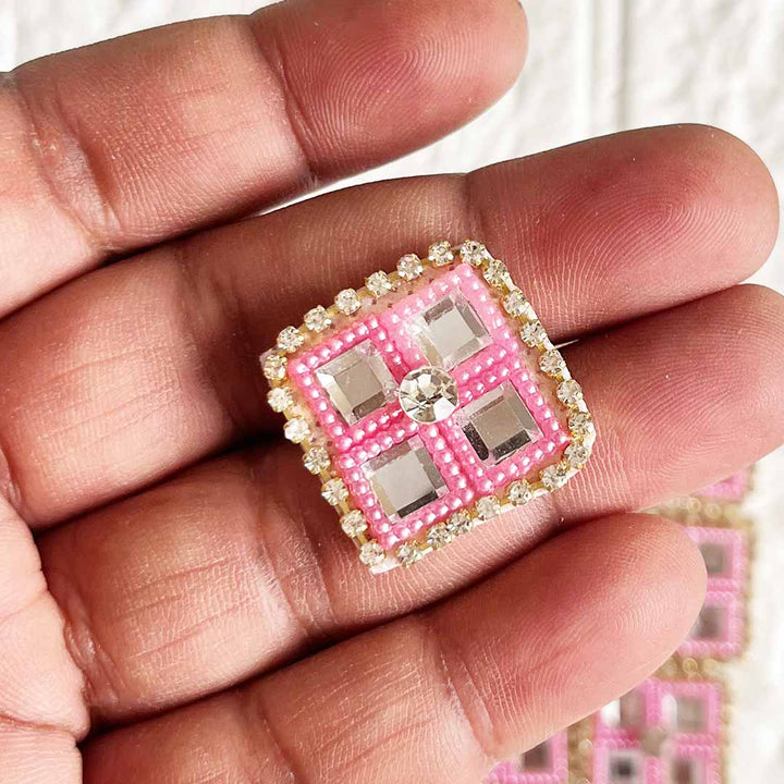 Square Patch Pack Of 10 For God necklace decoration