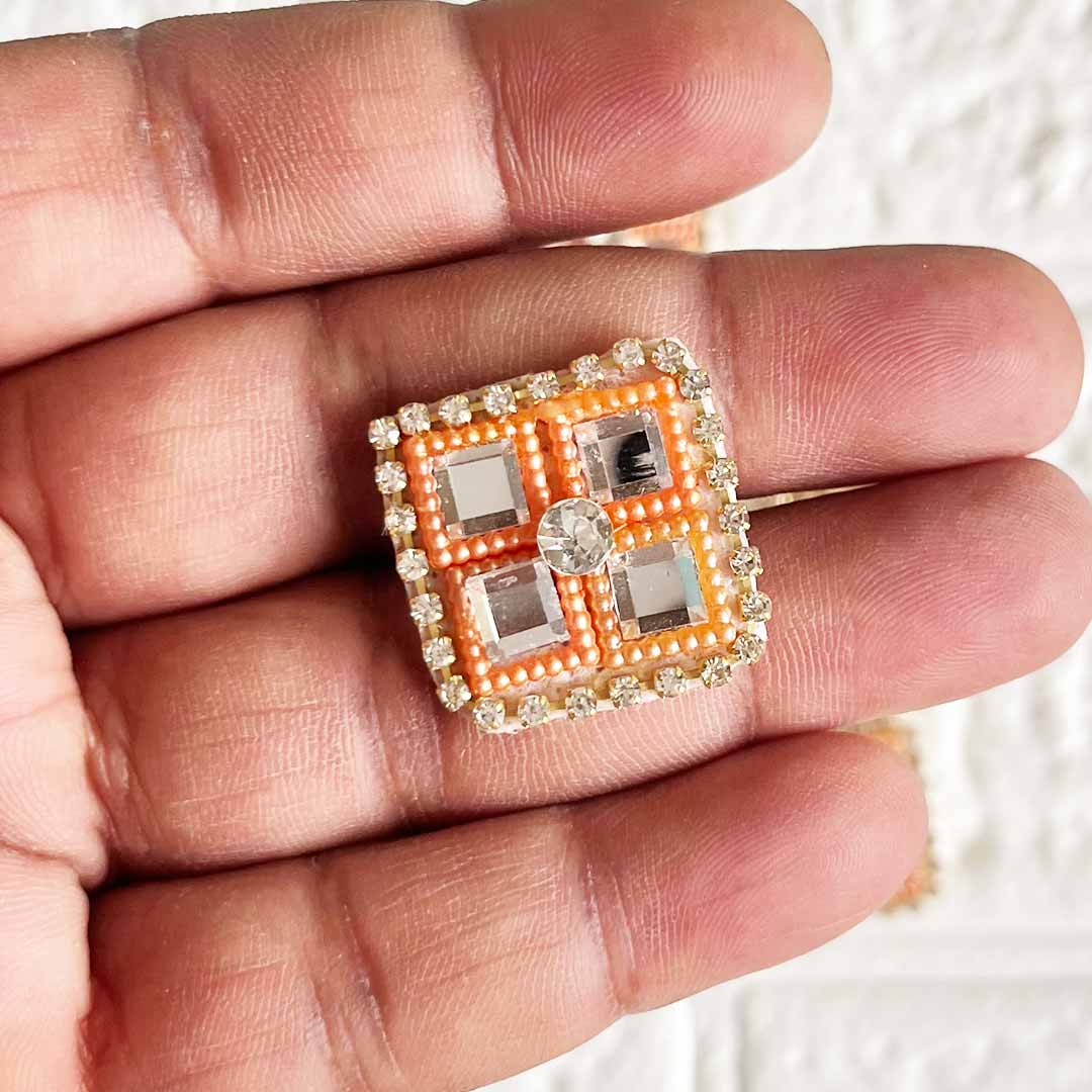 Square Patch Pack Of 10 For God necklace decoration