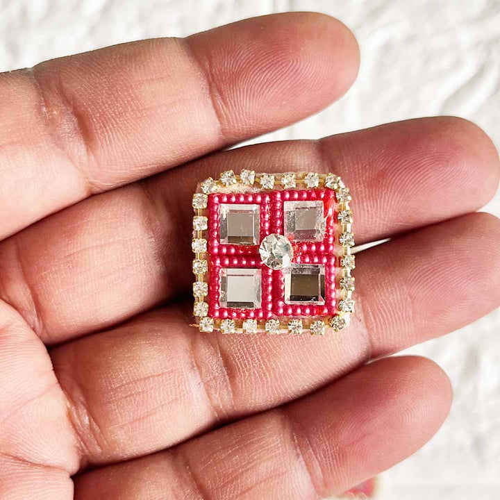 Square Patch Pack Of 10 For God necklace decoration