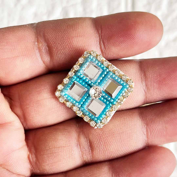 Square Patch Pack Of 10 For God necklace decoration