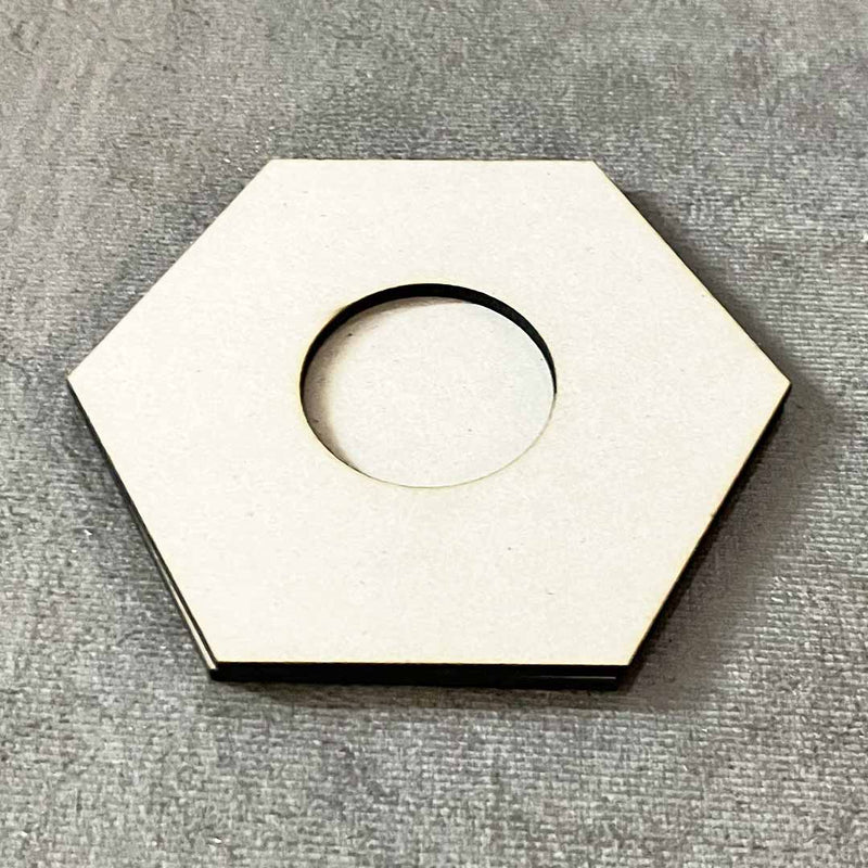 Hexagon Design Tea Light Holder Set of 2