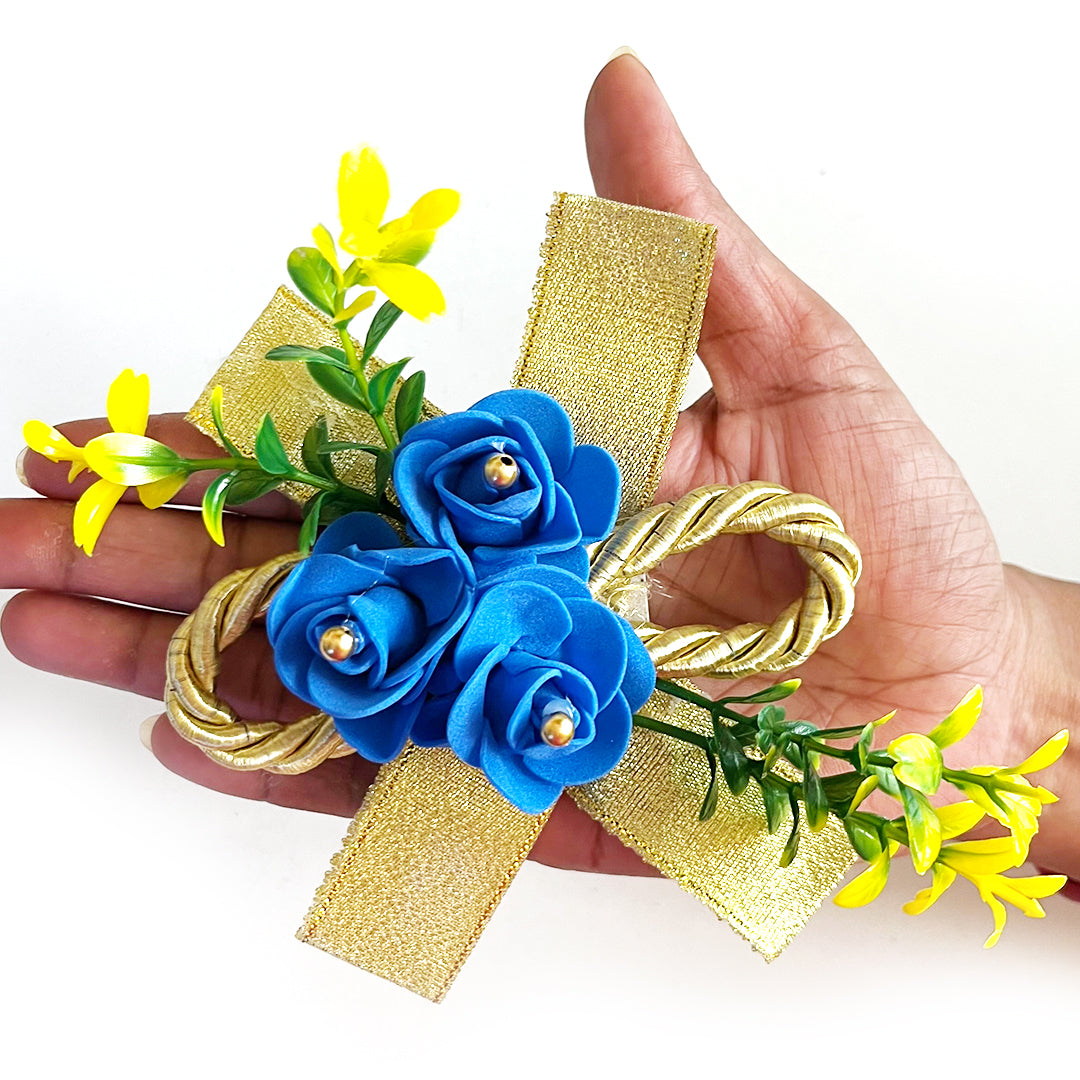 Small Foam Flower Bunch Pack Of 4 for Trousseau & Gift Packaging, Wedding & Festive Decoration