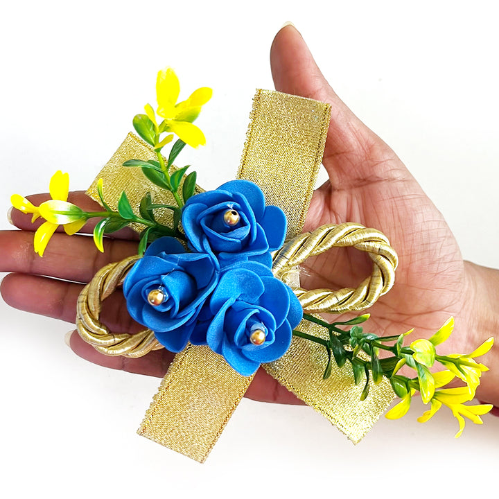 Small Foam Flower Bunch Pack Of 4 for Trousseau & Gift Packaging, Wedding & Festive Decoration