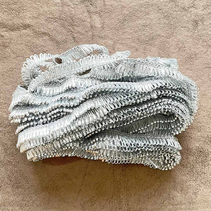 Silver Gota Frill Lace & Border ( 9mtr )