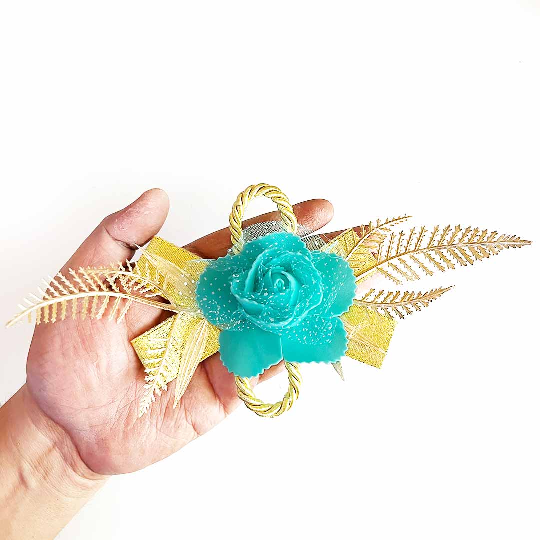 Foam Rose Bunch pack of 6 for Trousseau Packing, Ready to use Flower Brooch Hamper for Decoration