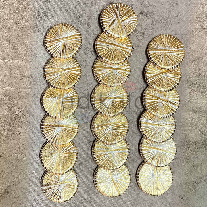 Golden Gota Plate Pack Of 20