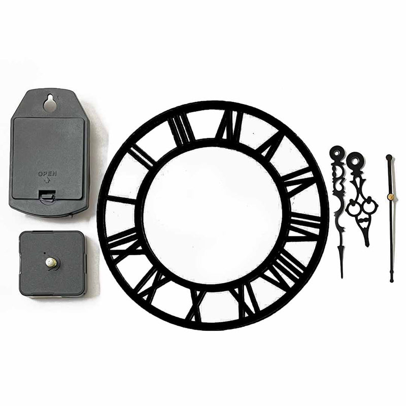 Acrylic Clock Dial Roman Numbers With Clock Machine Set of 6
