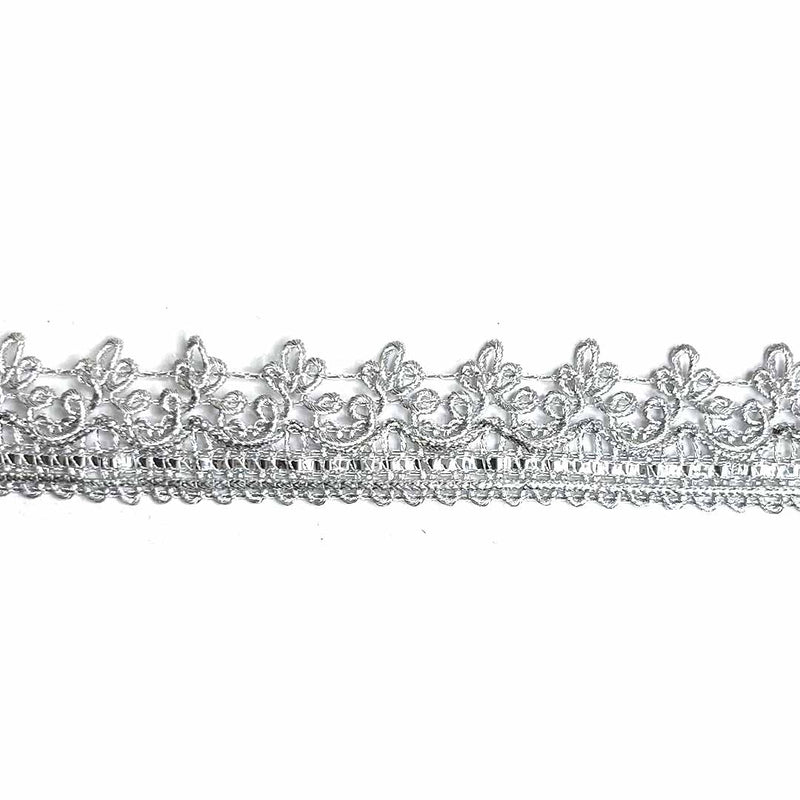 Silver Dori Weaving Beautiful Lace (9 meter) Saree Border for Women Embroidery Saree, Suit, Lehanga craftworks, Dress Decoration