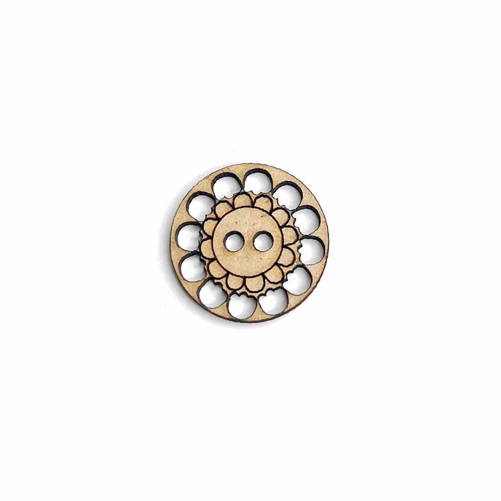 Round Engraved Design Button Set Of 10
