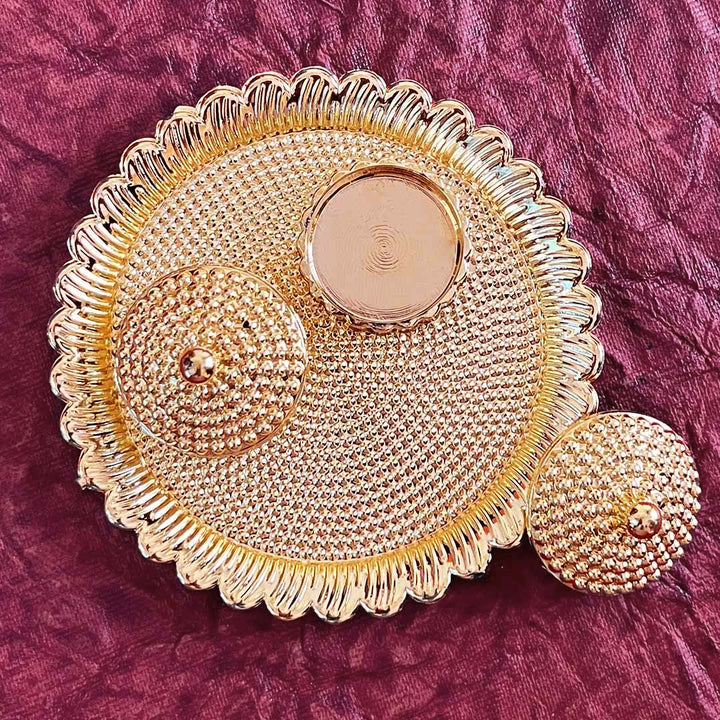 Acrylic Roli Chawal Plate Design No. 5