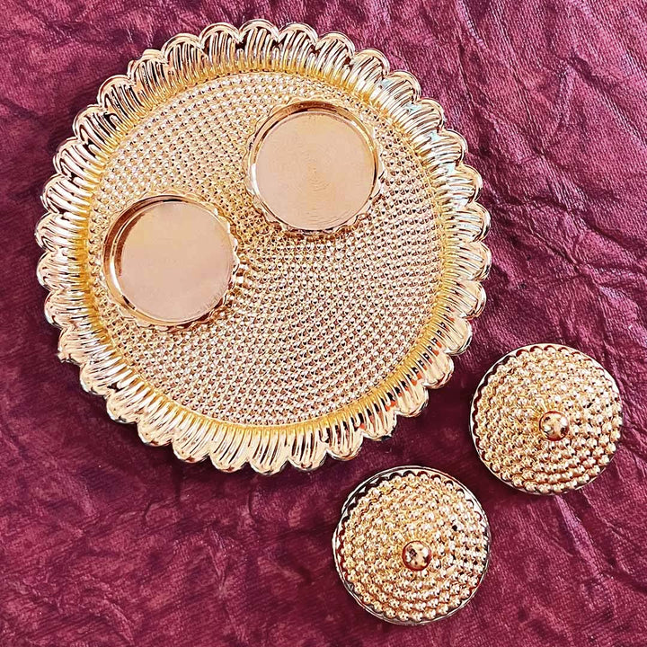 Acrylic Roli Chawal Plate Design No. 5