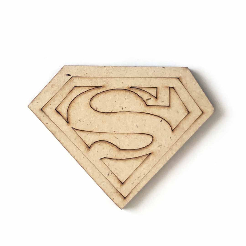 Supermen Logo Shape Mdf Fridge Magnet