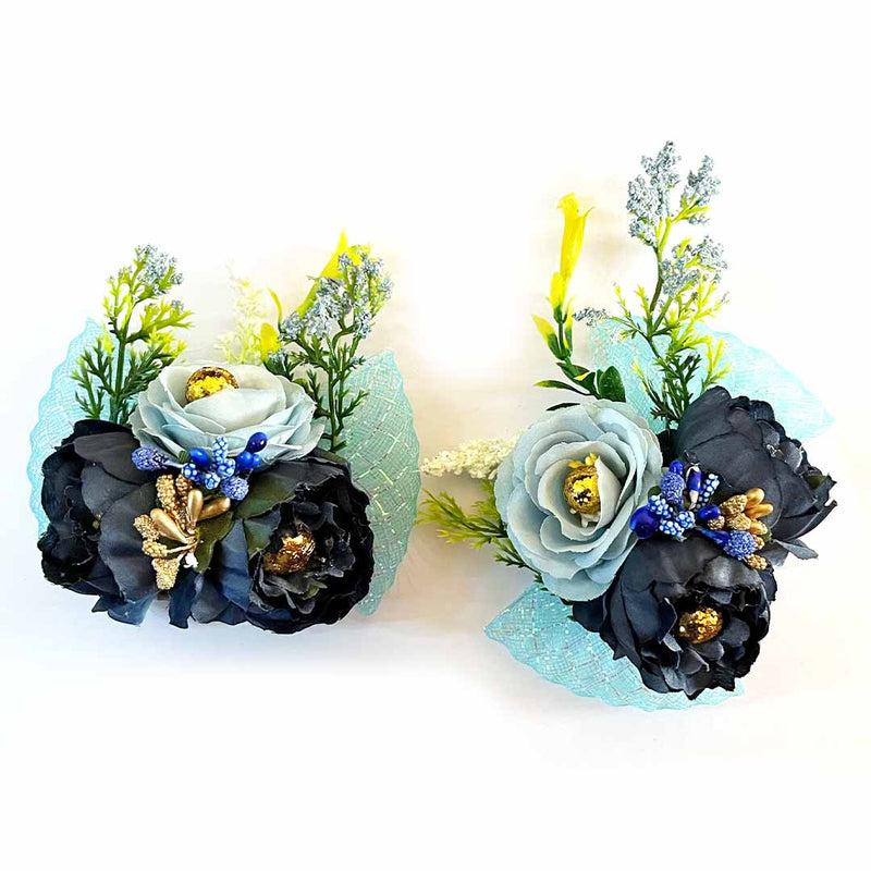 Blue Color Flower Bunch Pack Of 2