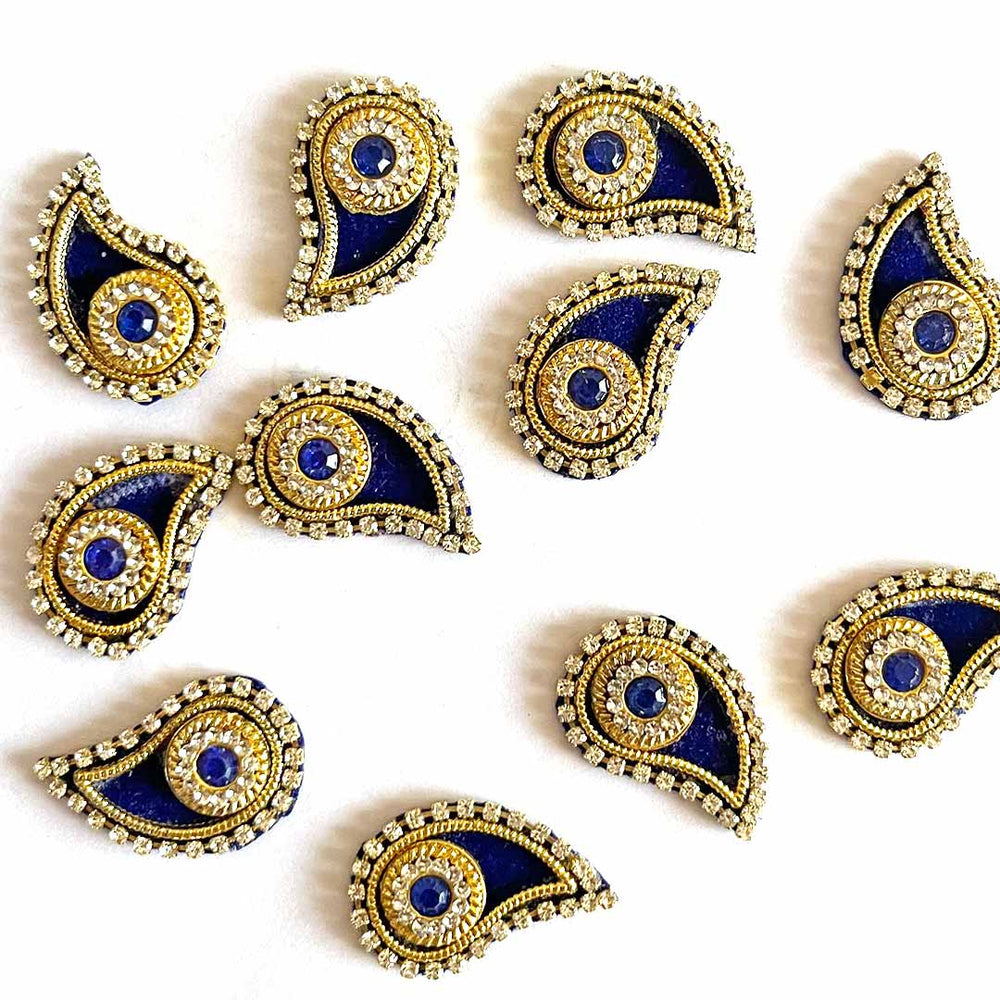 Blue Pink Color Booti | Decoration Booti | women | jewellry | decor | home decoration | pichwai | welcome | padharosa | ramramsa | doorwell | premarked mdf | design | crochet | beads | art | craft | indianart