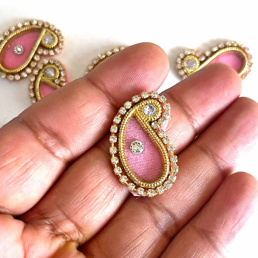Baby Pink Color Pazily Booti | Booti pack of 10 | Booti | Orange Color Booti | Home decoration Booti | Art | Craft | Decoration | Pichwai Booti Collection | Beautifull Design Booti | DIY Craft | DIY ART | Dress Decoration | Hobby Craft | Craft Shop Near Me | Adikala craft Store | India | Adikala