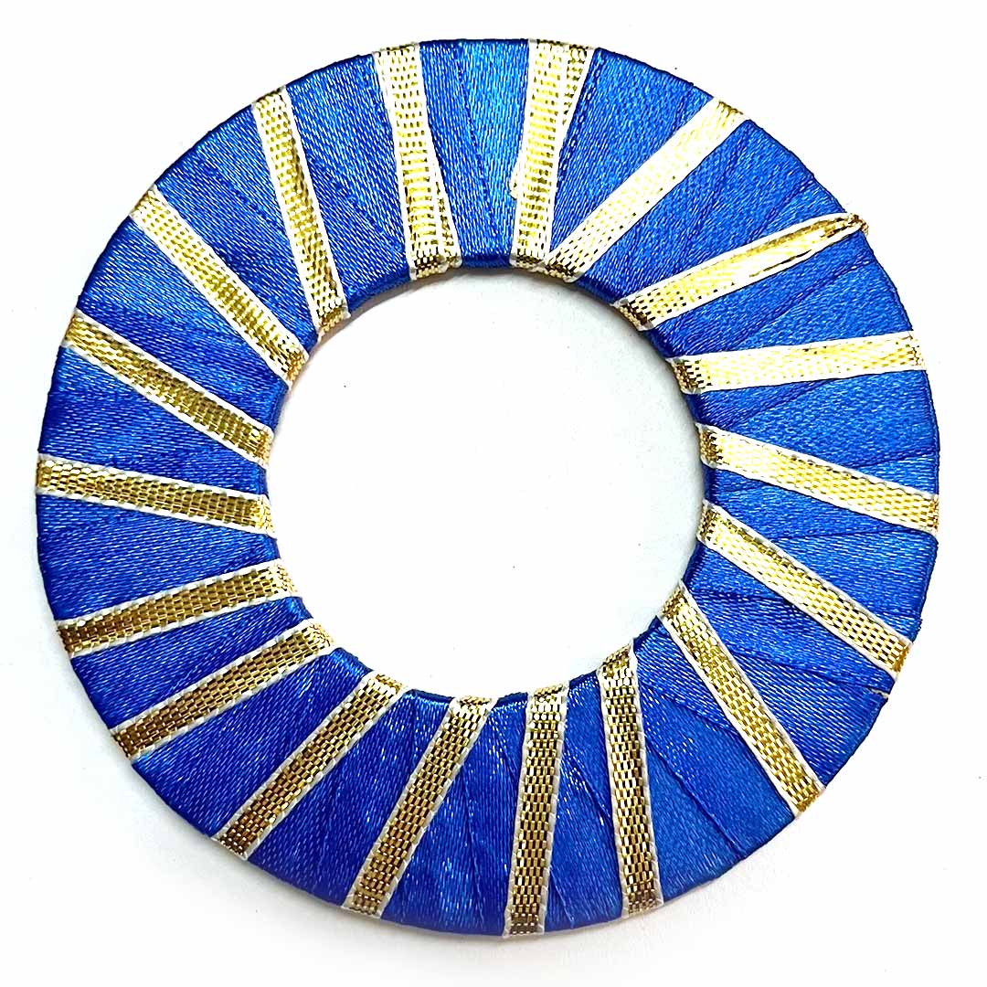 Blue Color Gota Ring | Gota Ring Plate | Gota Plates | Gota Plate For Decoration | Decoration Essentials | Craft Making Itmes | Temple Decoration | Home Decoration | Pooja | Home Supplies | Decorative Plate | Adikala Craft Store | Adikala
