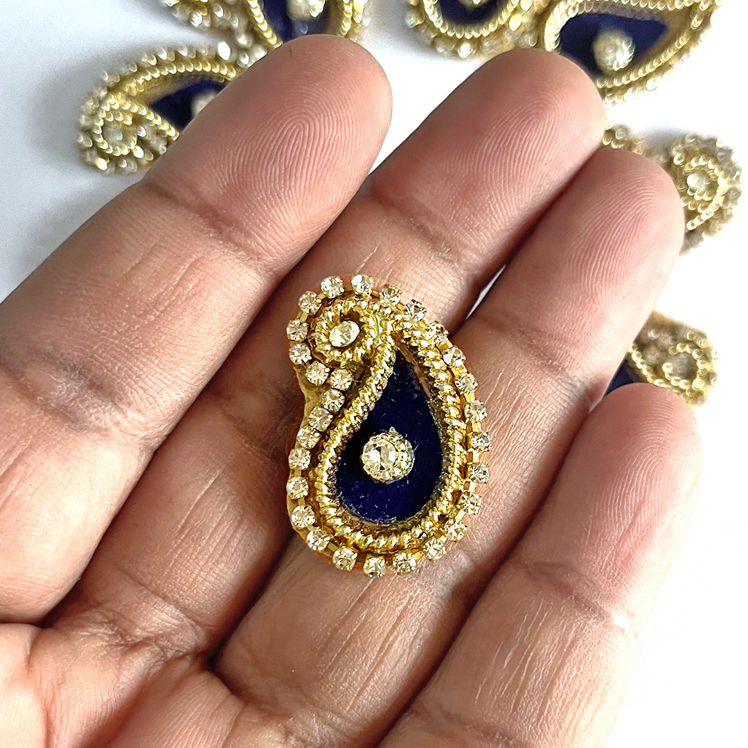 Paisley Patch Booti Pack Of 25 or Goddess & Laddu Gopal Dress Creation, Art & Craft DIY, Clothes, Blouse, Embroidery Work Set