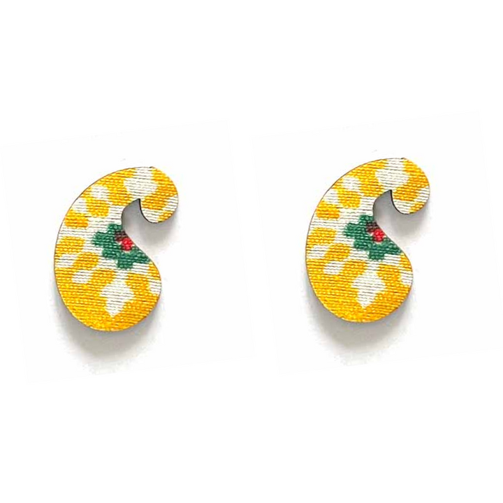 Pazily Booti | MDF Based Pazily Booti | Yellow Color patola fabric | fabric MDF Based Pazily Booti | patola fabric | patola Booti  |  fabric booti | Art | Craft | Deoration | Hobby Craft 