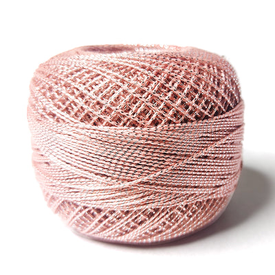 Metallic Peach Cotton Crochet Dori for Knitting, Weaving, Embroidery and Craft Making